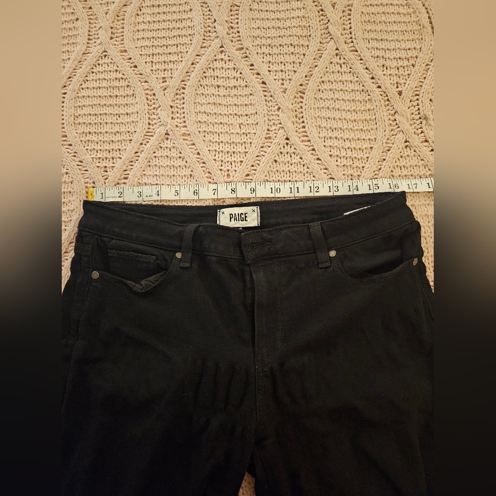 PAIGE Midnight Black Denim - Picture 7 of 7